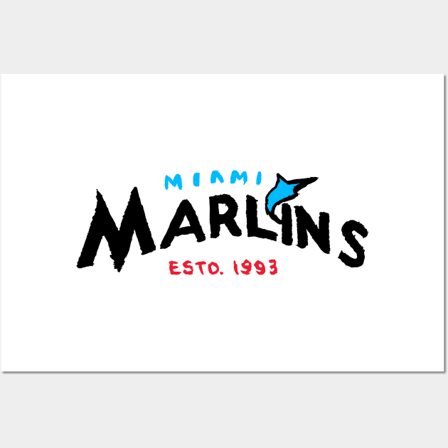 Miami Marliiiins 03 Wall Art by Very Simple Graph